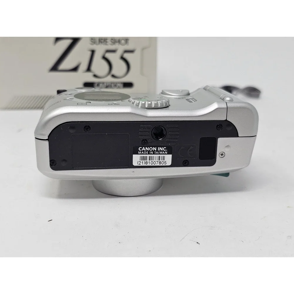 Vintage Canon Sure Shot Z155 Caption 35mm Film Camera Silver Point & Shoot AF
